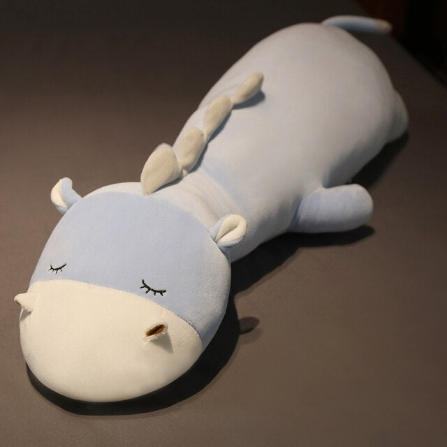 Long Cuddly Hippo Cow Sheep Plushies - Kawaiies - Adorable - Cute - Plushies - Plush - Kawaii