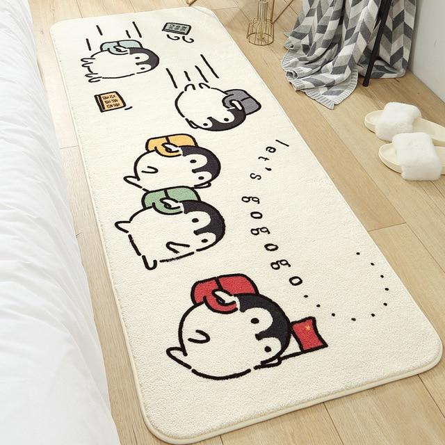 Long Fluffy Kawaii Bedroom Rugs - Kawaiies - Adorable - Cute - Plushies - Plush - Kawaii