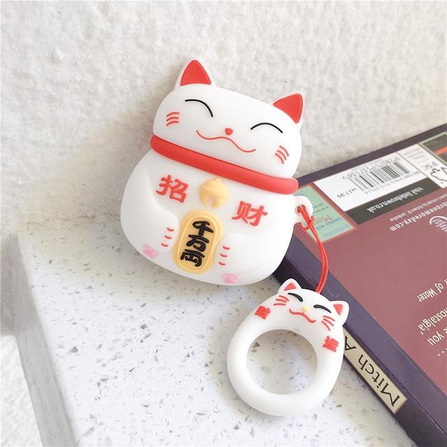 Lucky Cat Airpods Case (1&2&3&Pro) | LIMITED STOCK - Kawaiies - Adorable - Cute - Plushies - Plush - Kawaii