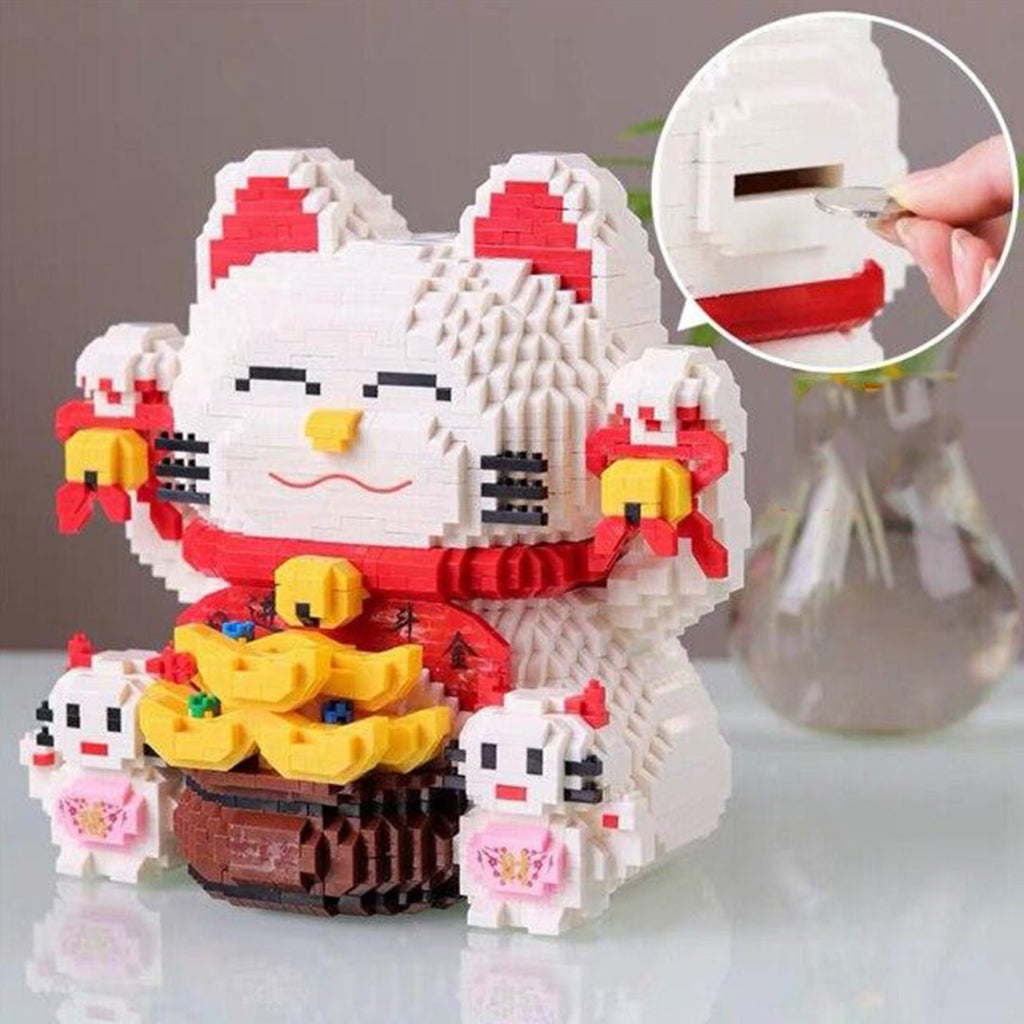 Lucky Fortune Nano Cat Building Set - Kawaiies - Adorable - Cute - Plushies - Plush - Kawaii