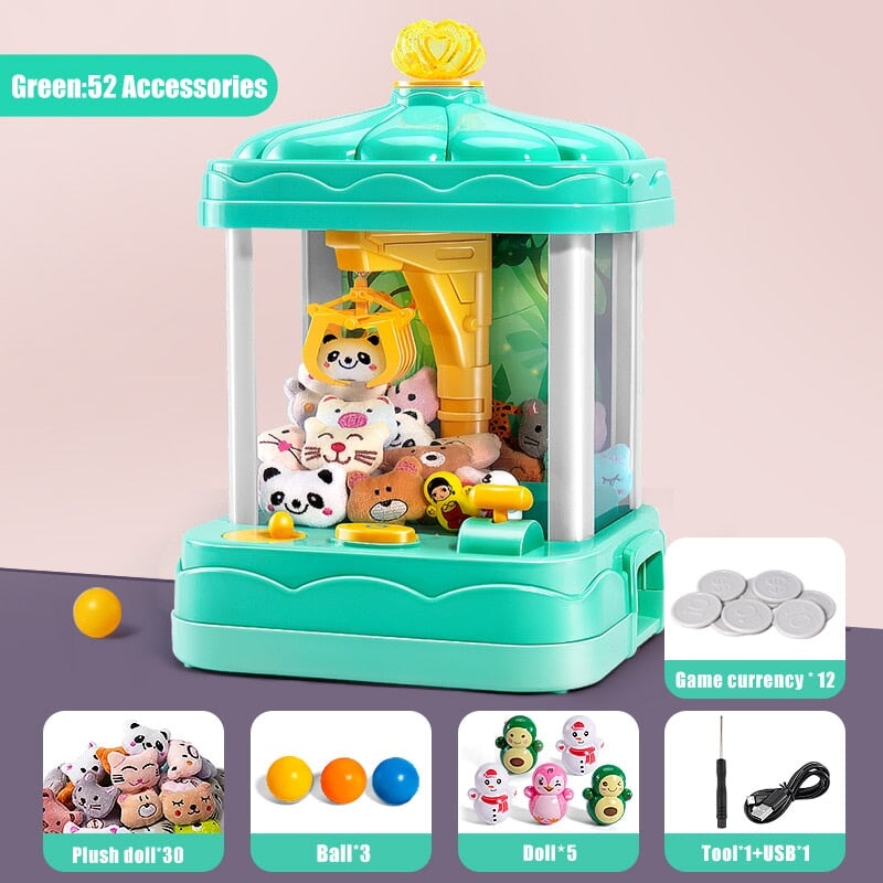 Magical Princess Pink Green Mini Claw Machine - Kawaiies - Adorable - Cute - Plushies - Plush - Kawaii