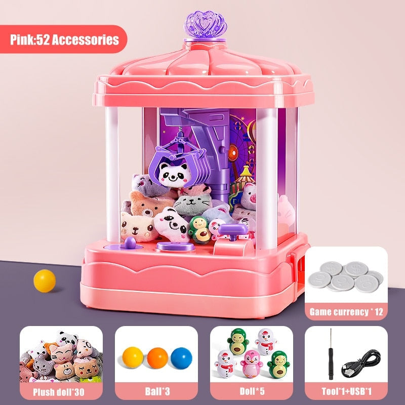 Magical Princess Pink Green Mini Claw Machine - Kawaiies - Adorable - Cute - Plushies - Plush - Kawaii