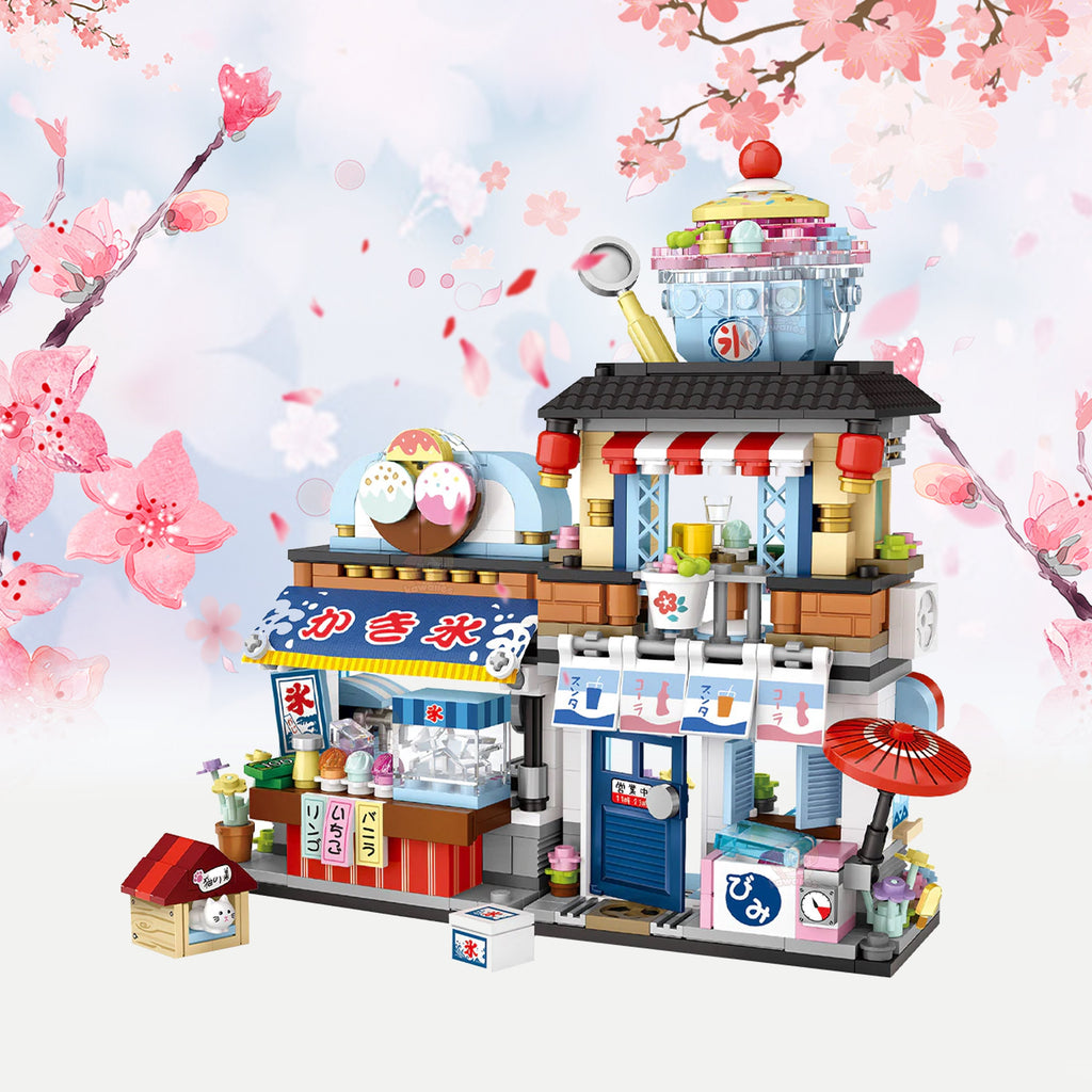 Micro Japanese Desserts Cafe Building Sets - Kawaiies - Adorable - Cute - Plushies - Plush - Kawaii