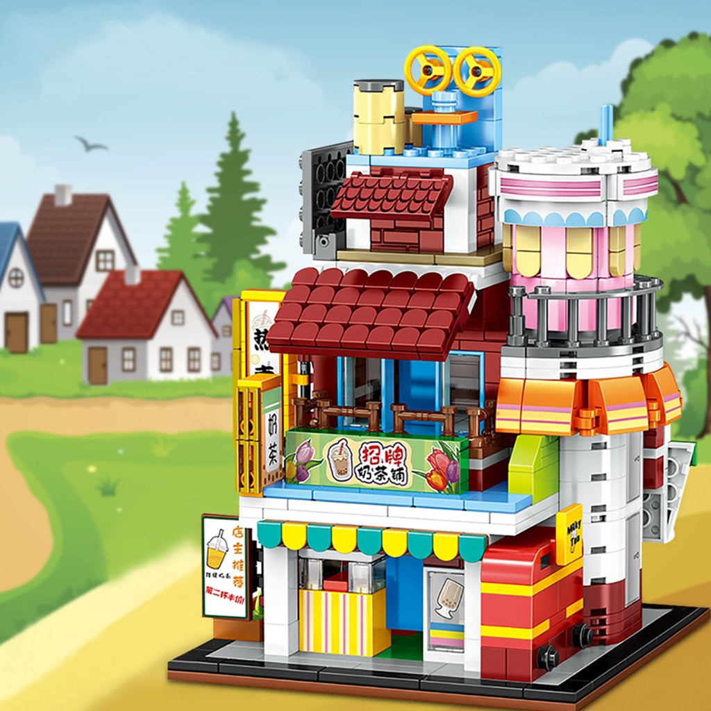 Micro Japanese Detailed Street Stores Building Sets - Kawaiies - Adorable - Cute - Plushies - Plush - Kawaii