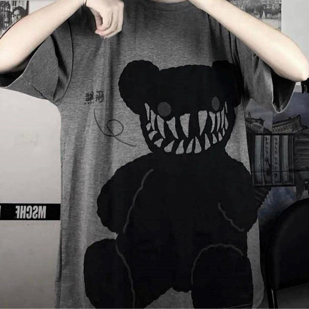 Mine Dark Smiling Teddy Tee  - Limited Stock - Kawaiies - Adorable - Cute - Plushies - Plush - Kawaii