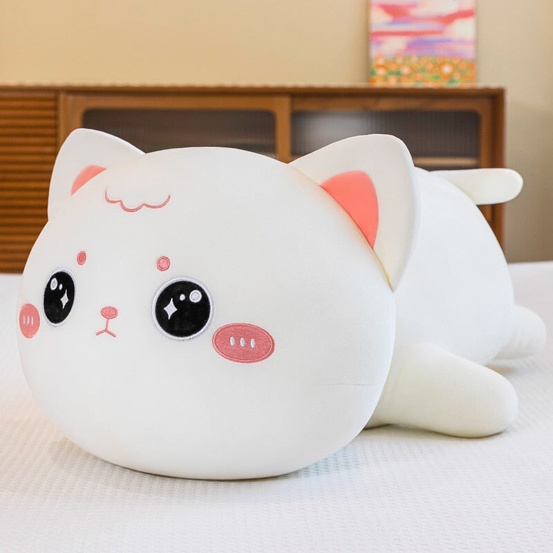 Momo & Nala the Kawaii Laying Cats - Kawaiies - Adorable - Cute - Plushies - Plush - Kawaii