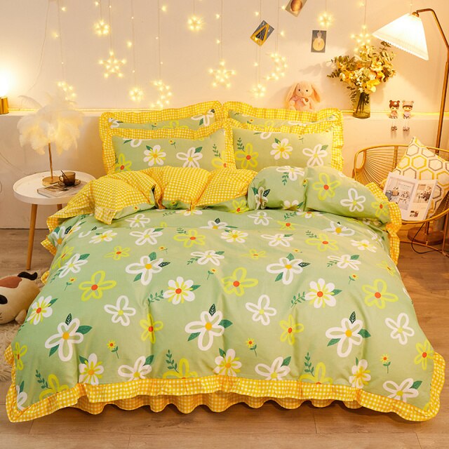 My Morning Flowers Bedding Set - Kawaiies - Adorable - Cute - Plushies - Plush - Kawaii