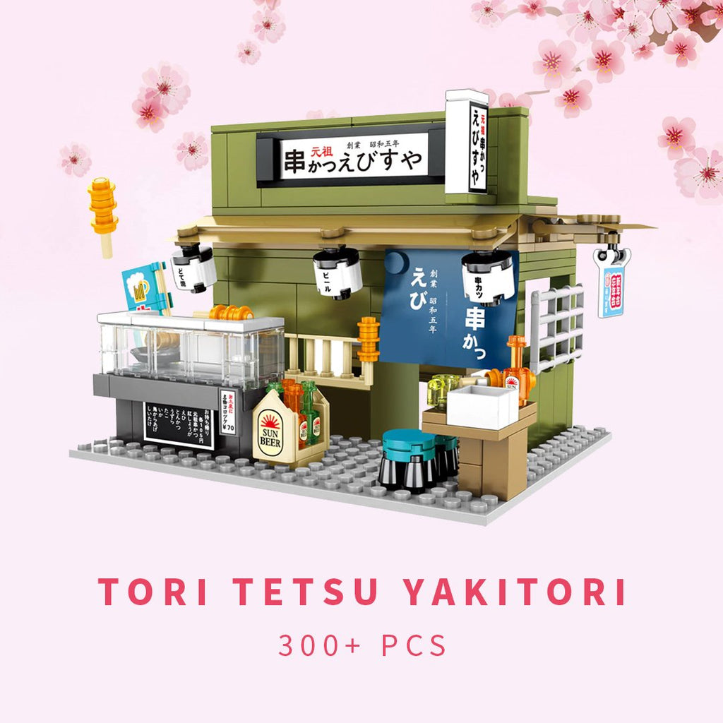 Nippombashi Dori Street Japanese Restaurants Building Sets - Kawaiies - Adorable - Cute - Plushies - Plush - Kawaii