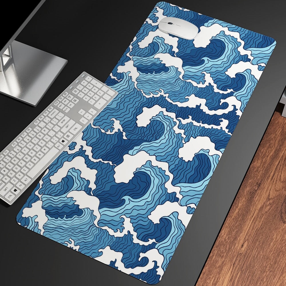 Ocean Waves Large Mouse Pad Collection - Kawaiies - Adorable - Cute - Plushies - Plush - Kawaii