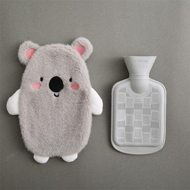 Pastel Animal Friends Portable Hot Water Bottle - Kawaiies - Adorable - Cute - Plushies - Plush - Kawaii