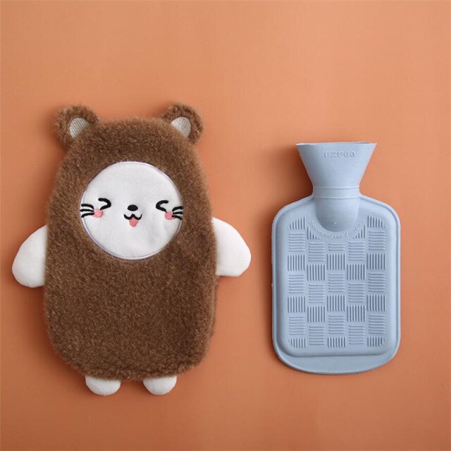 Pastel Animal Friends Portable Hot Water Bottle - Kawaiies - Adorable - Cute - Plushies - Plush - Kawaii