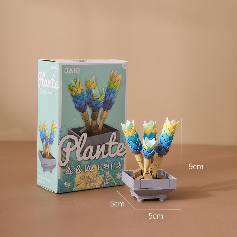 Pastel Flower Succulent Building Block Collection - Kawaiies - Adorable - Cute - Plushies - Plush - Kawaii