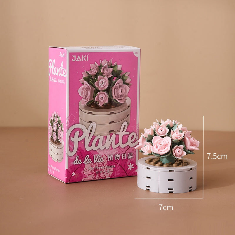 Pastel Flower Succulent Building Block Collection - Kawaiies - Adorable - Cute - Plushies - Plush - Kawaii