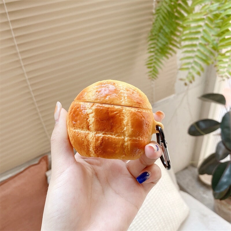 Pineapple Bread Airpods Case (1&2&Pro) | NEW - Kawaiies - Adorable - Cute - Plushies - Plush - Kawaii