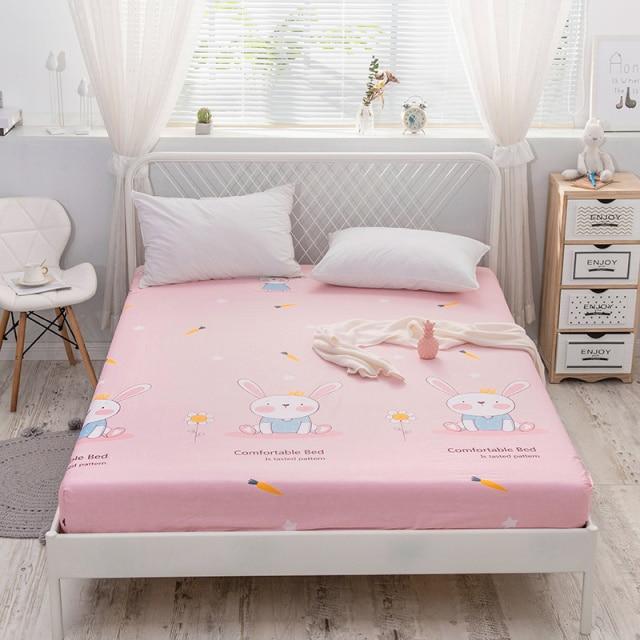 Pink Princess Bunny Fitted Bedsheet - Kawaiies - Adorable - Cute - Plushies - Plush - Kawaii