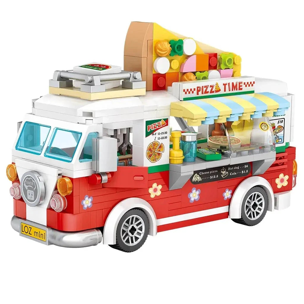 kawaiies-softtoys-plushies-kawaii-plush-Pizza and Coffee Truck Nano Building Blocks Build it Pizza (no box) 