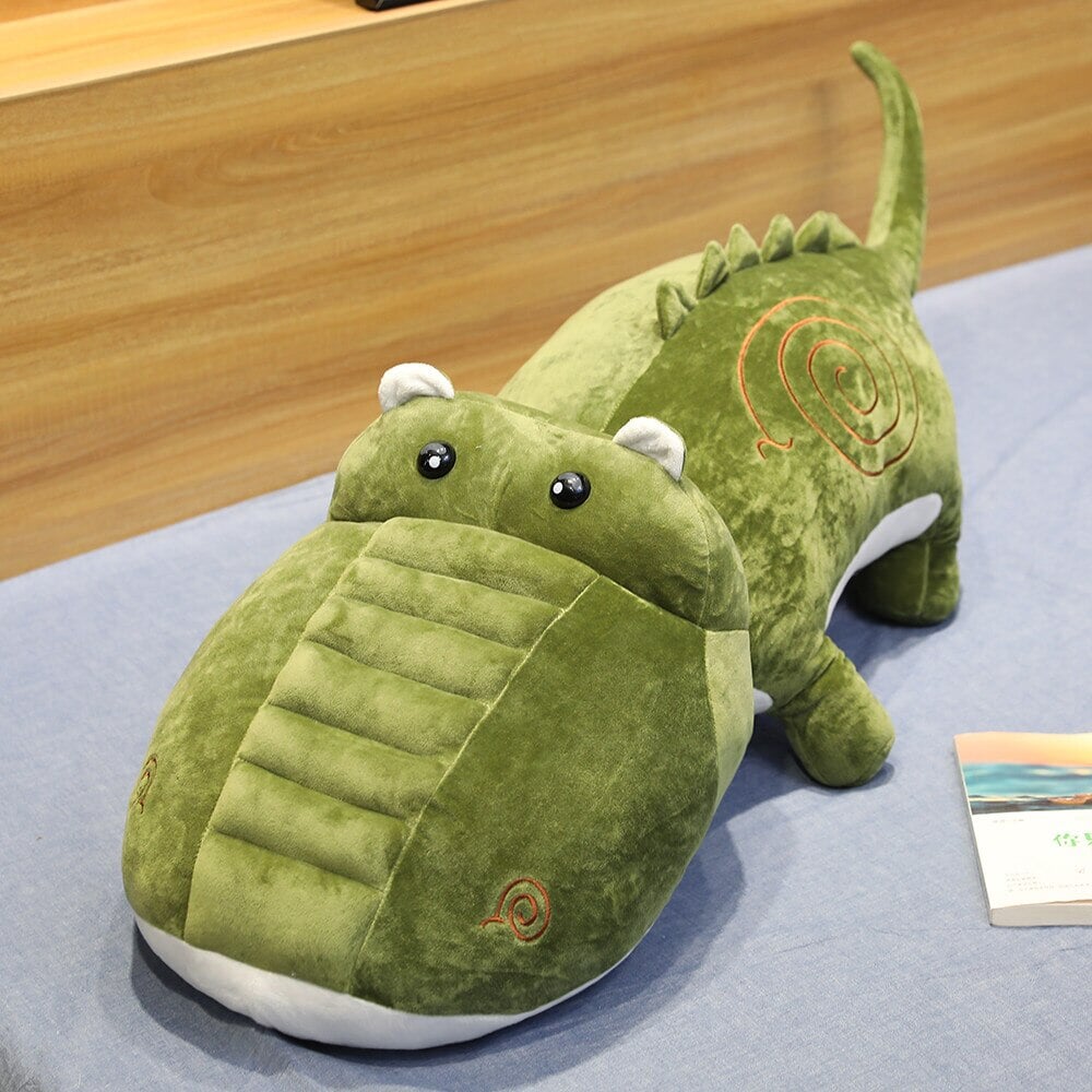 kawaiies-softtoys-plushies-kawaii-plush-Poppy the Prehistoric Purussaurus Crocodile Plushie | NEW Soft toy 31in / 80cm Forest Gump 