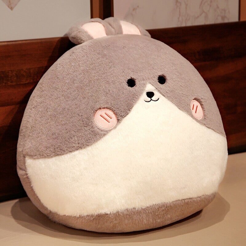 Round Cat Bunny Fox Pillow Plushie Collection - Kawaiies - Adorable - Cute - Plushies - Plush - Kawaii