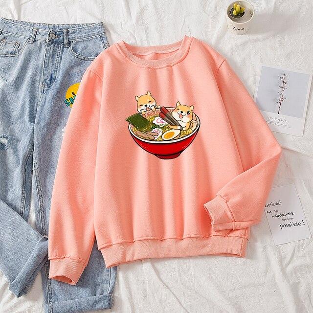 Shibas Bathing in Ramen Sweatshirt - Kawaiies - Adorable - Cute - Plushies - Plush - Kawaii