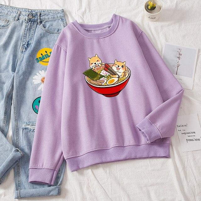 Shibas Bathing in Ramen Sweatshirt - Kawaiies - Adorable - Cute - Plushies - Plush - Kawaii