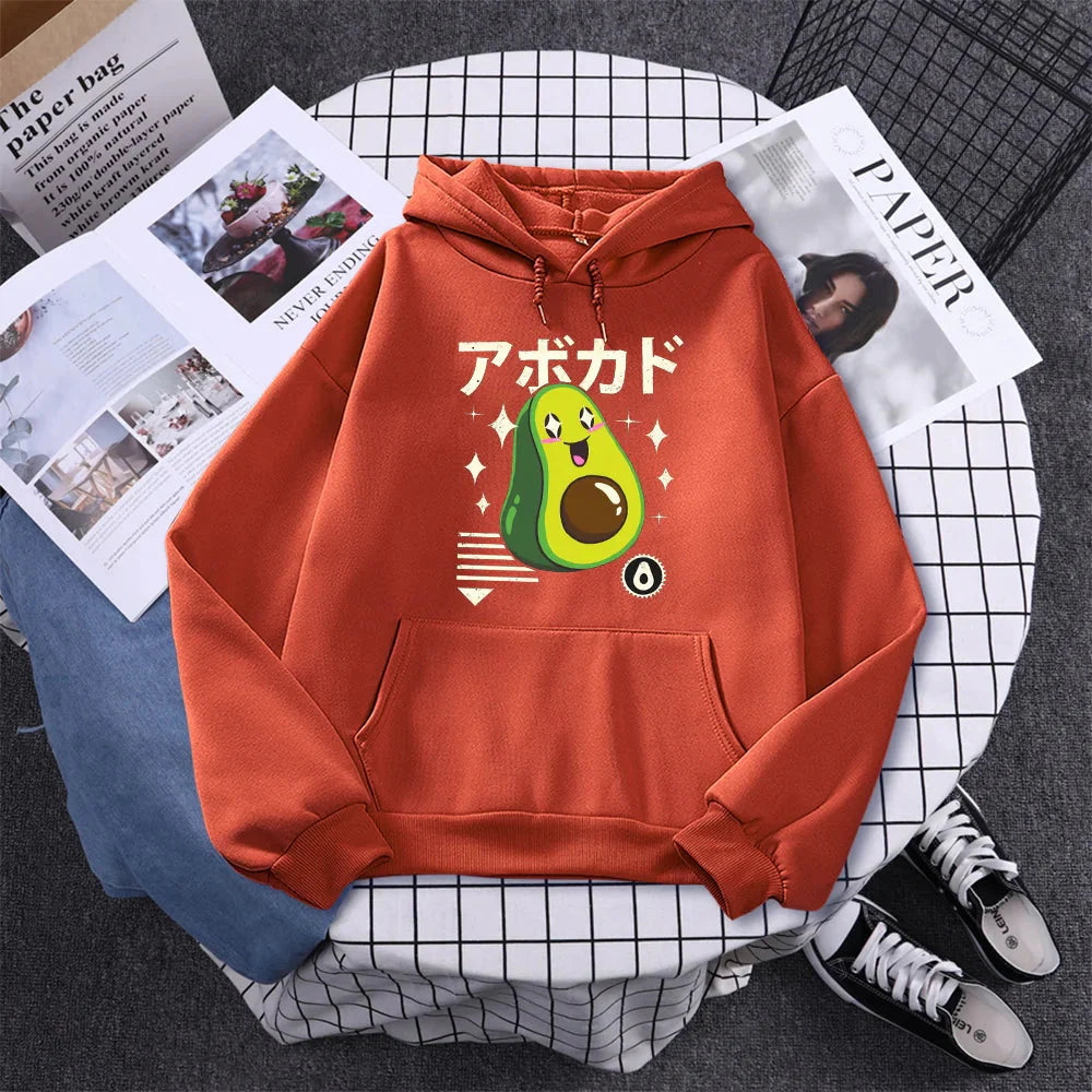 kawaiies-softtoys-plushies-kawaii-plush-Shikako the Happy Avocado Hoodie Hoodies Chestnut S 