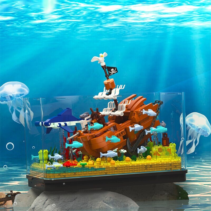 kawaiies-softtoys-plushies-kawaii-plush-Shipwreck Aquarium Tank Light up Micro Building Set Build it HMS Victory 662pcs 