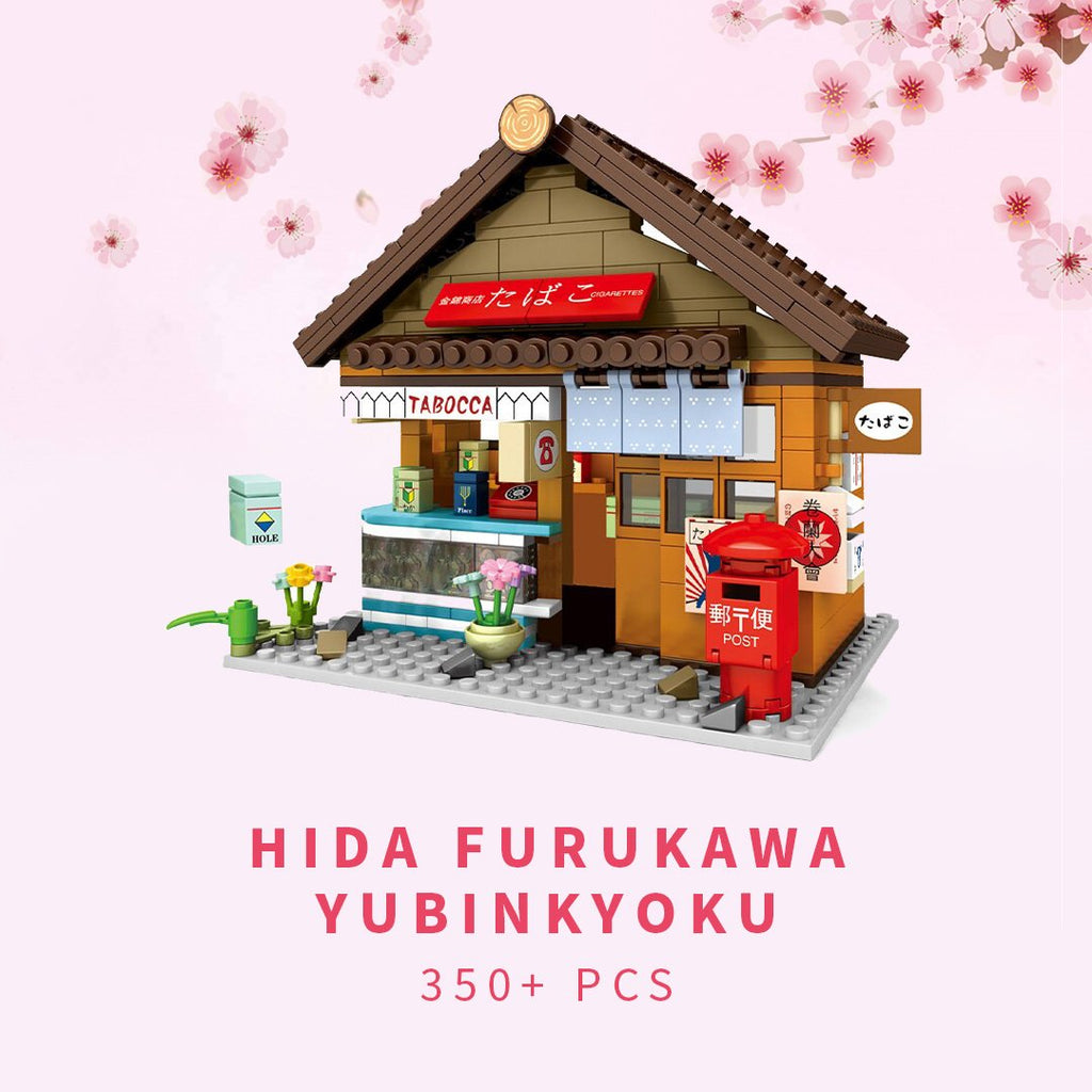 Shirakawa-go Dori Street Japanese Stores Building Sets - Limited Stock - Kawaiies - Adorable - Cute - Plushies - Plush - Kawaii