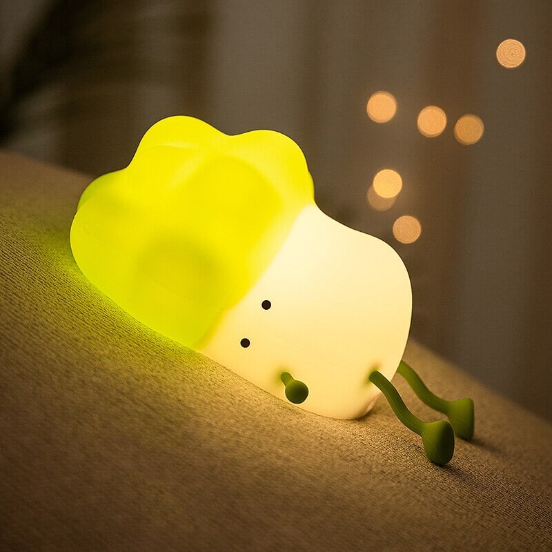 Sleeping Broccoli LED Night Light - Kawaiies - Adorable - Cute - Plushies - Plush - Kawaii