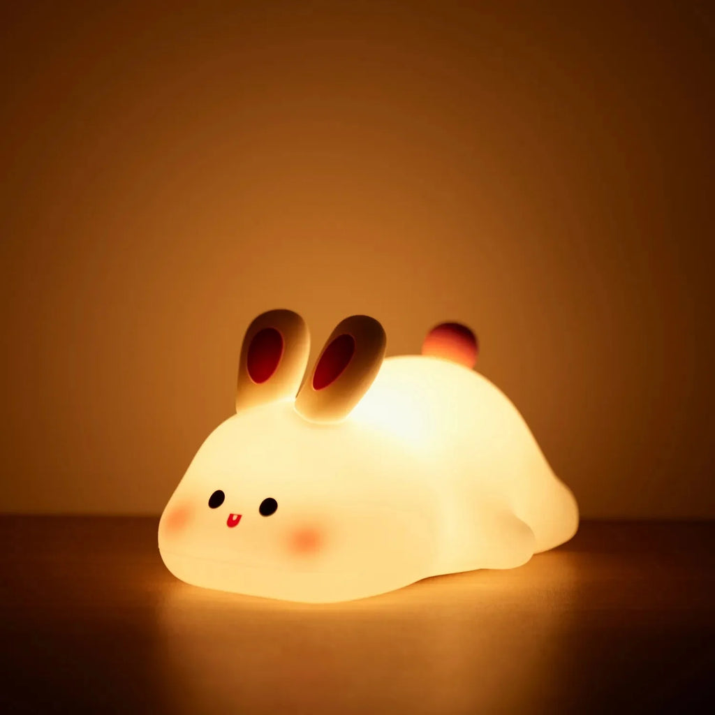 kawaiies-softtoys-plushies-kawaii-plush-Sleepy Sheep Bunny Panda LED Night Light Collection Home Decor Bunny 