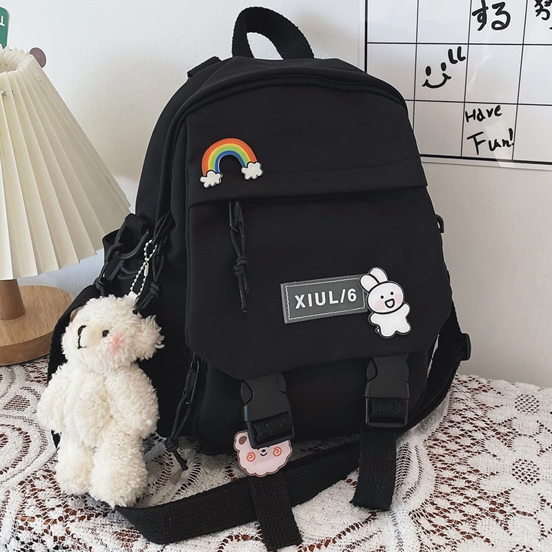 Small Cute Bear Friend Backpack & Sidebag - Kawaiies - Adorable - Cute - Plushies - Plush - Kawaii