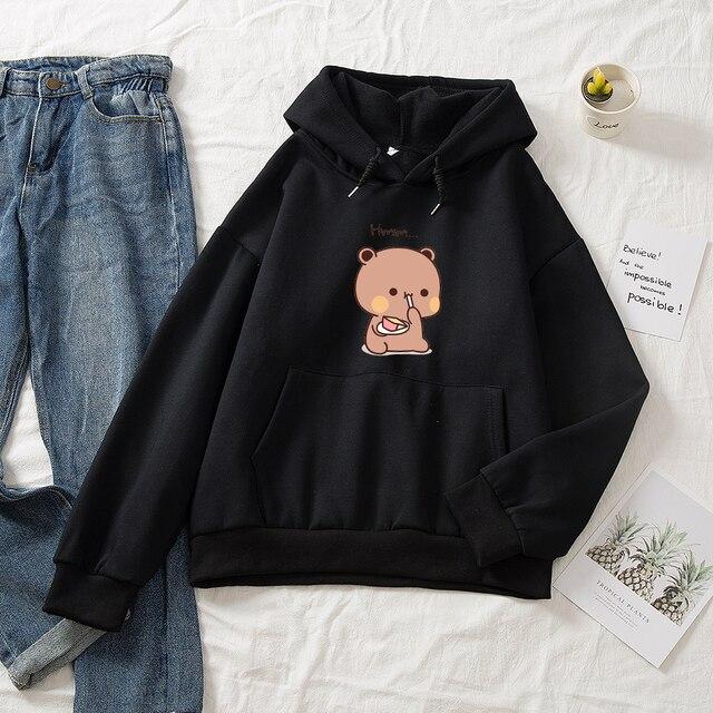 Snacking Teddy Bear Hoodies - Kawaiies - Adorable - Cute - Plushies - Plush - Kawaii