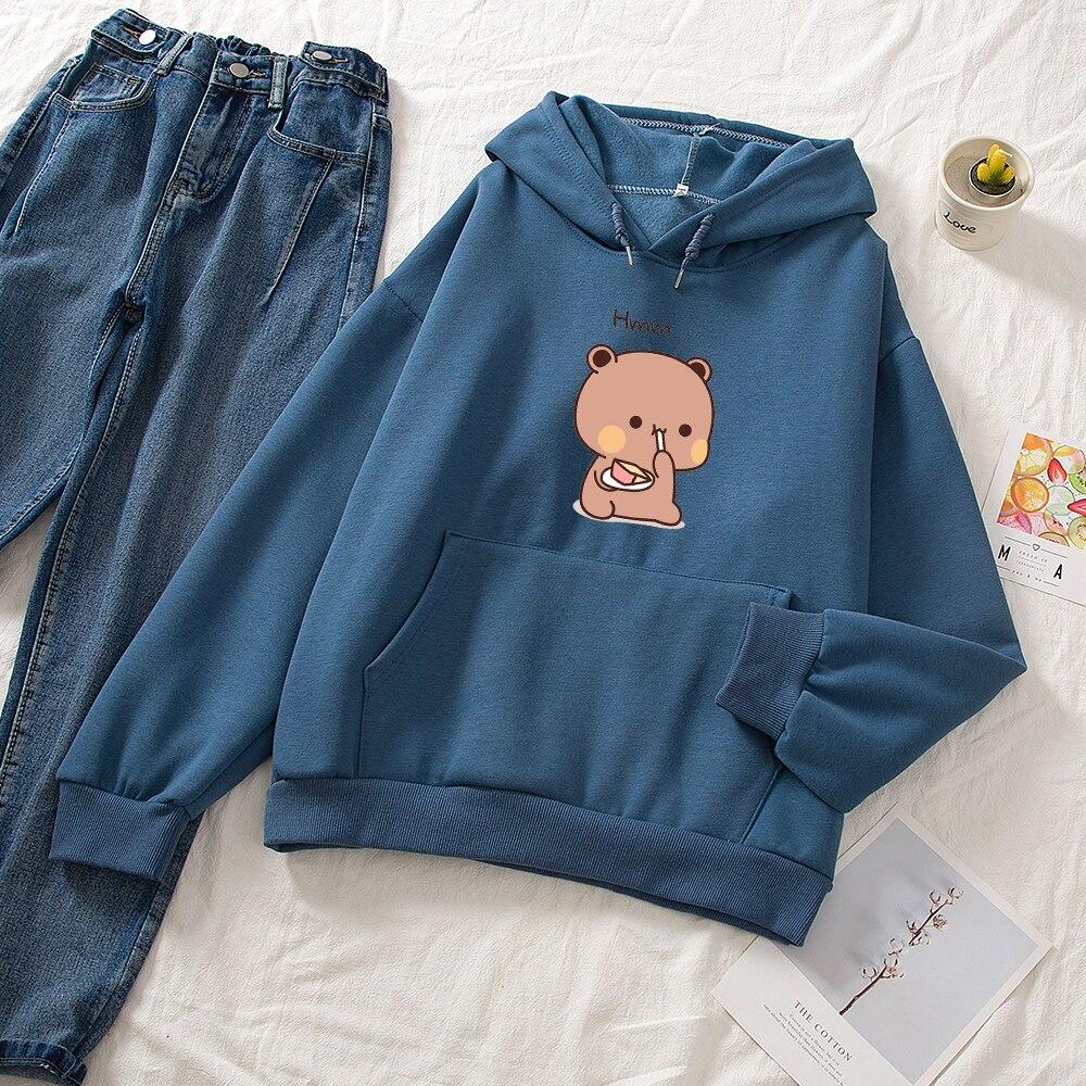 Snacking Teddy Bear Hoodies - Kawaiies - Adorable - Cute - Plushies - Plush - Kawaii