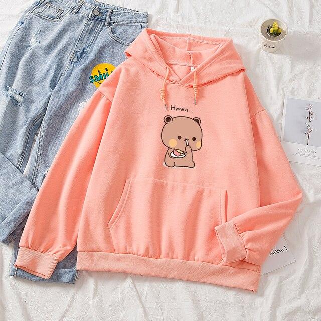 Snacking Teddy Bear Hoodies - Kawaiies - Adorable - Cute - Plushies - Plush - Kawaii