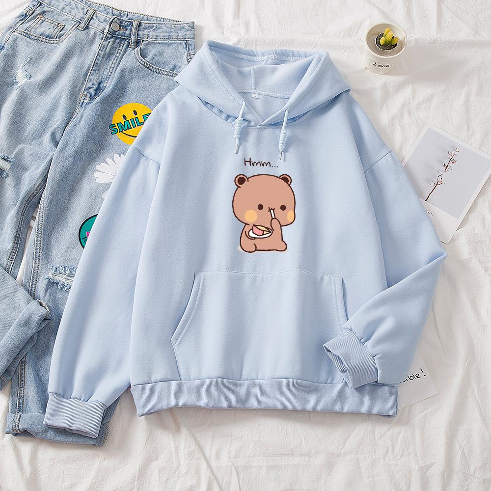 Snacking Teddy Bear Hoodies - Kawaiies - Adorable - Cute - Plushies - Plush - Kawaii