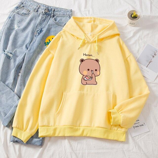 Snacking Teddy Bear Hoodies - Kawaiies - Adorable - Cute - Plushies - Plush - Kawaii