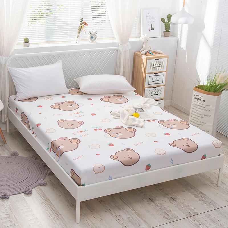 Sweet Teddy Bears Fitted Bedsheet - Kawaiies - Adorable - Cute - Plushies - Plush - Kawaii