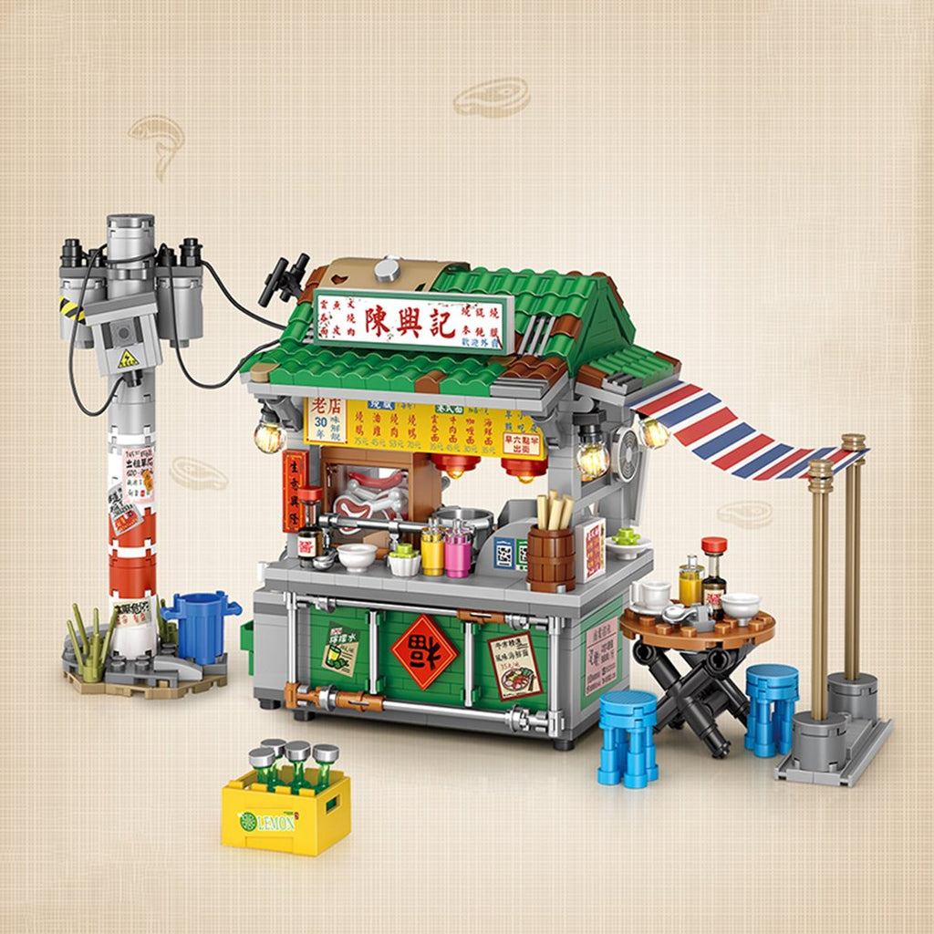 Takoyaki & Noodle Asian Street Stall Nano Building Blocks - Kawaiies - Adorable - Cute - Plushies - Plush - Kawaii