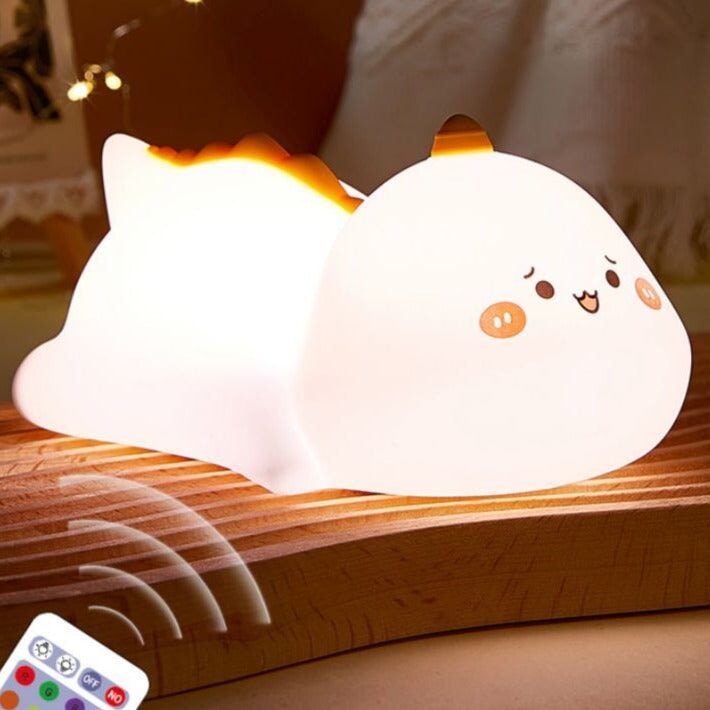 kawaiies-softtoys-plushies-kawaii-plush-Tato Laying Dinosaur LED Night Light | NEW Home Decor With Remote 