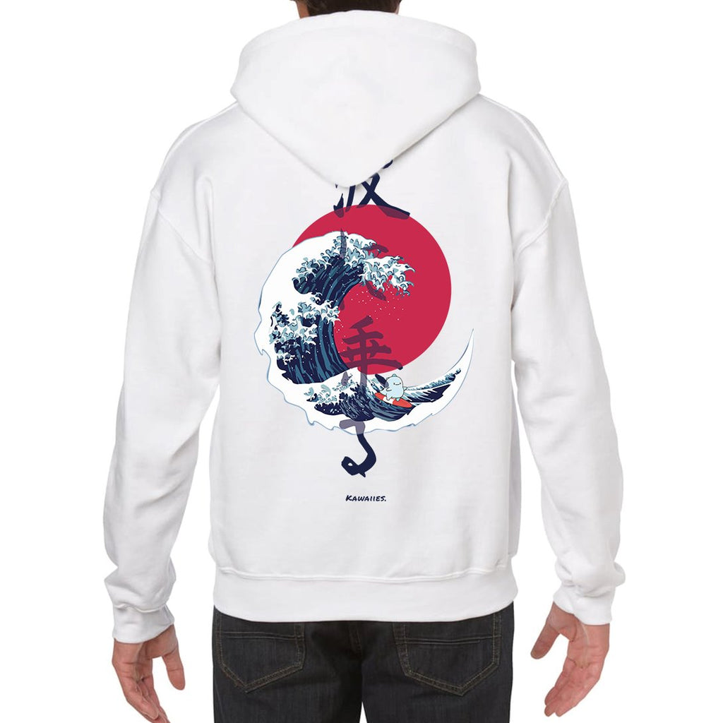 The Great Wave Blood Moon Sun Tato Hoodie - Kawaiies - Adorable - Cute - Plushies - Plush - Kawaii