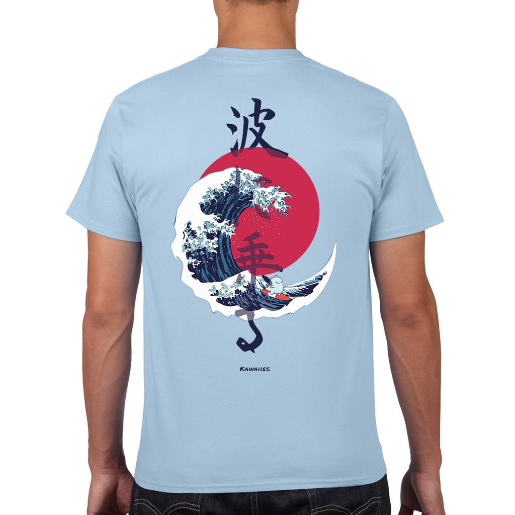 The Great Wave Blood Moon Sun Tato Tee - Kawaiies - Adorable - Cute - Plushies - Plush - Kawaii