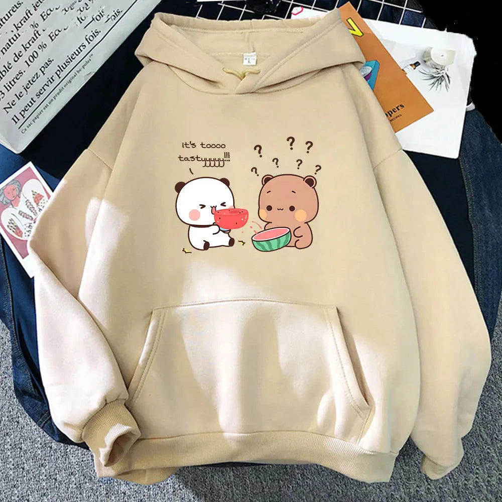 kawaiies-softtoys-plushies-kawaii-plush-Watermelon Bears Part-Cotton Hoodie Hoodies Beige S 