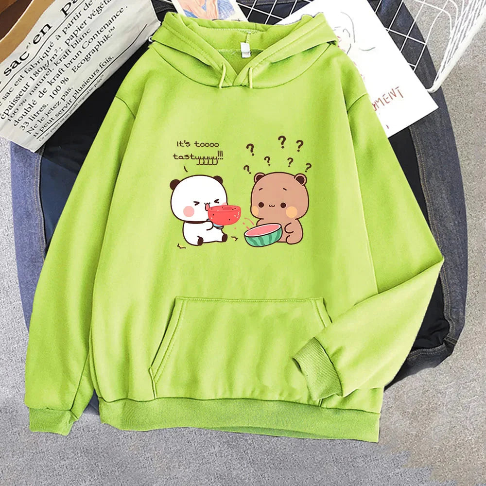 kawaiies-softtoys-plushies-kawaii-plush-Watermelon Bears Part-Cotton Hoodie Hoodies Lime S 