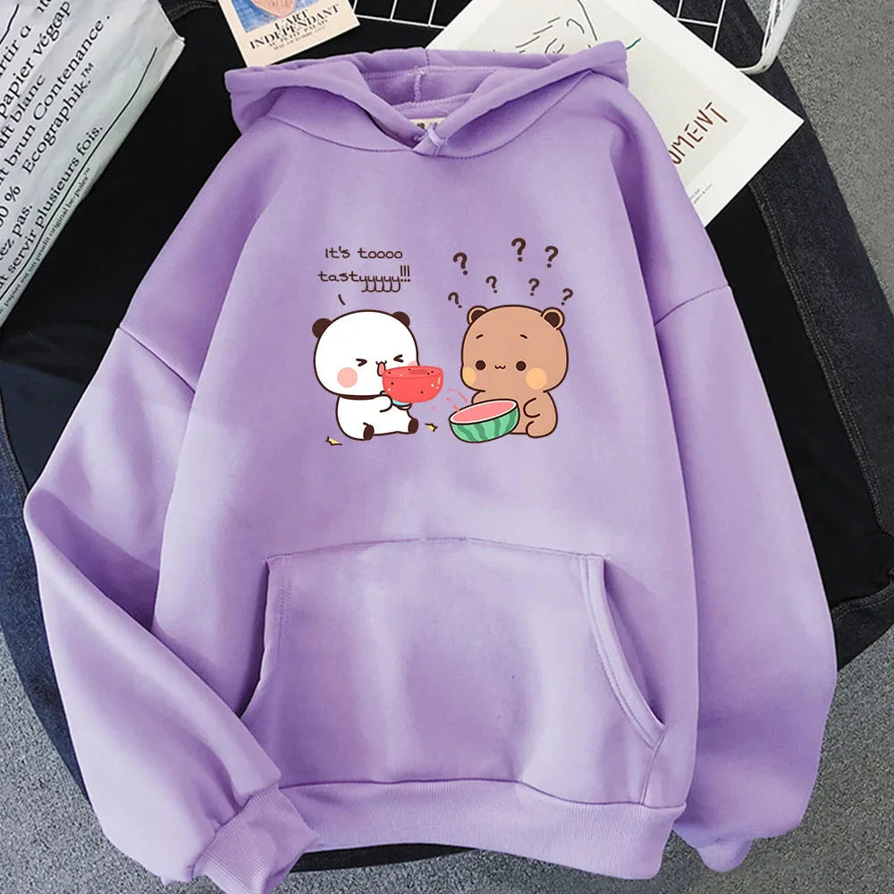 kawaiies-softtoys-plushies-kawaii-plush-Watermelon Bears Part-Cotton Hoodie Hoodies Purple S 