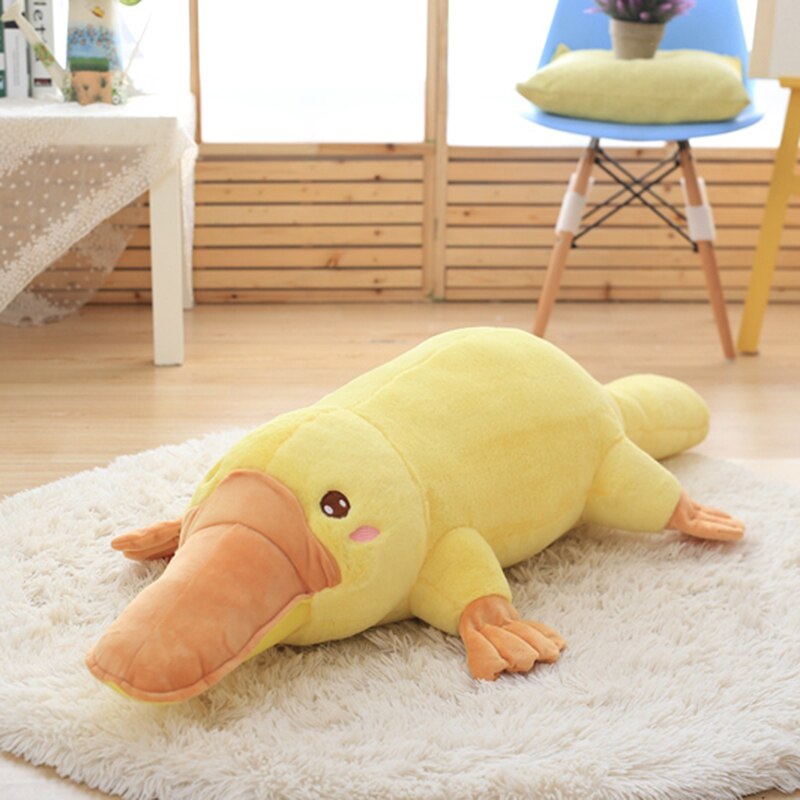 Yellow Kawaii Long Snuggly Platypus Plushie - Kawaiies - Adorable - Cute - Plushies - Plush - Kawaii